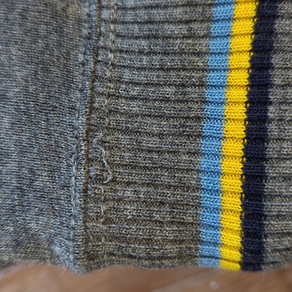 Vintage Varsity Gray Stripe Wool Sweater - Picture 11 of 16